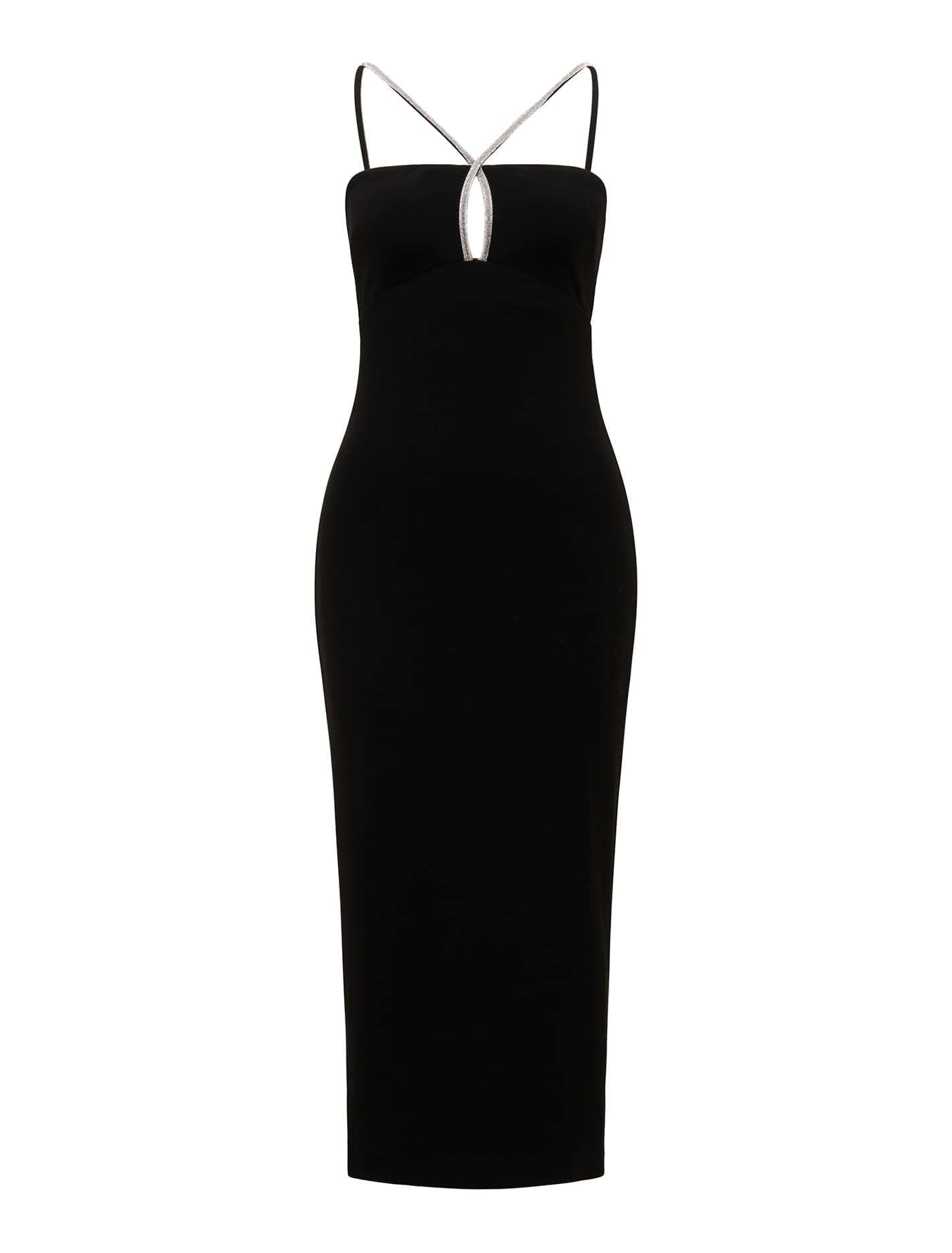 Jennifer Diamante Bodycon Dress Black_mannequin