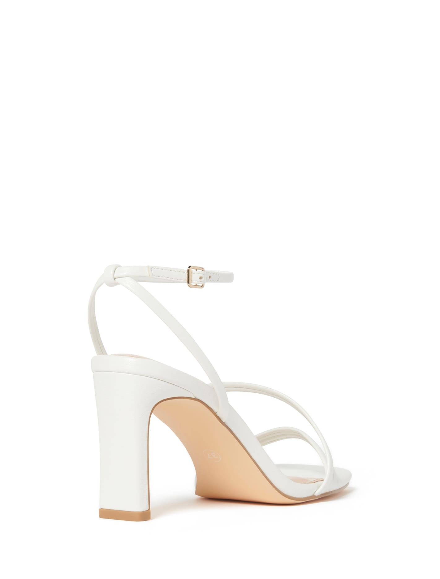 Vanessa Thin Block Heel White_mannequin