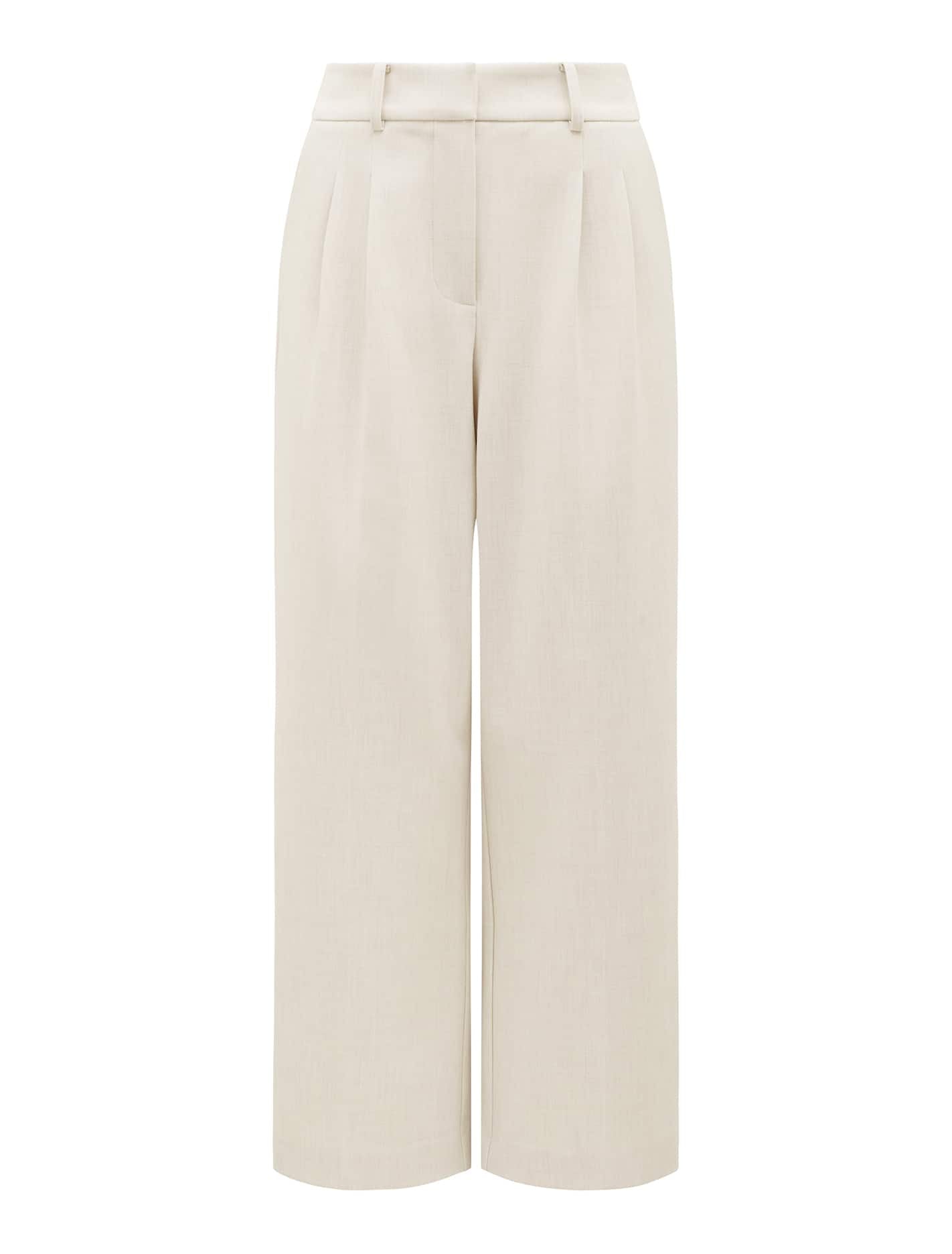 Ava Petite Straight Leg Pant Sandy Stone Suit_mannequin