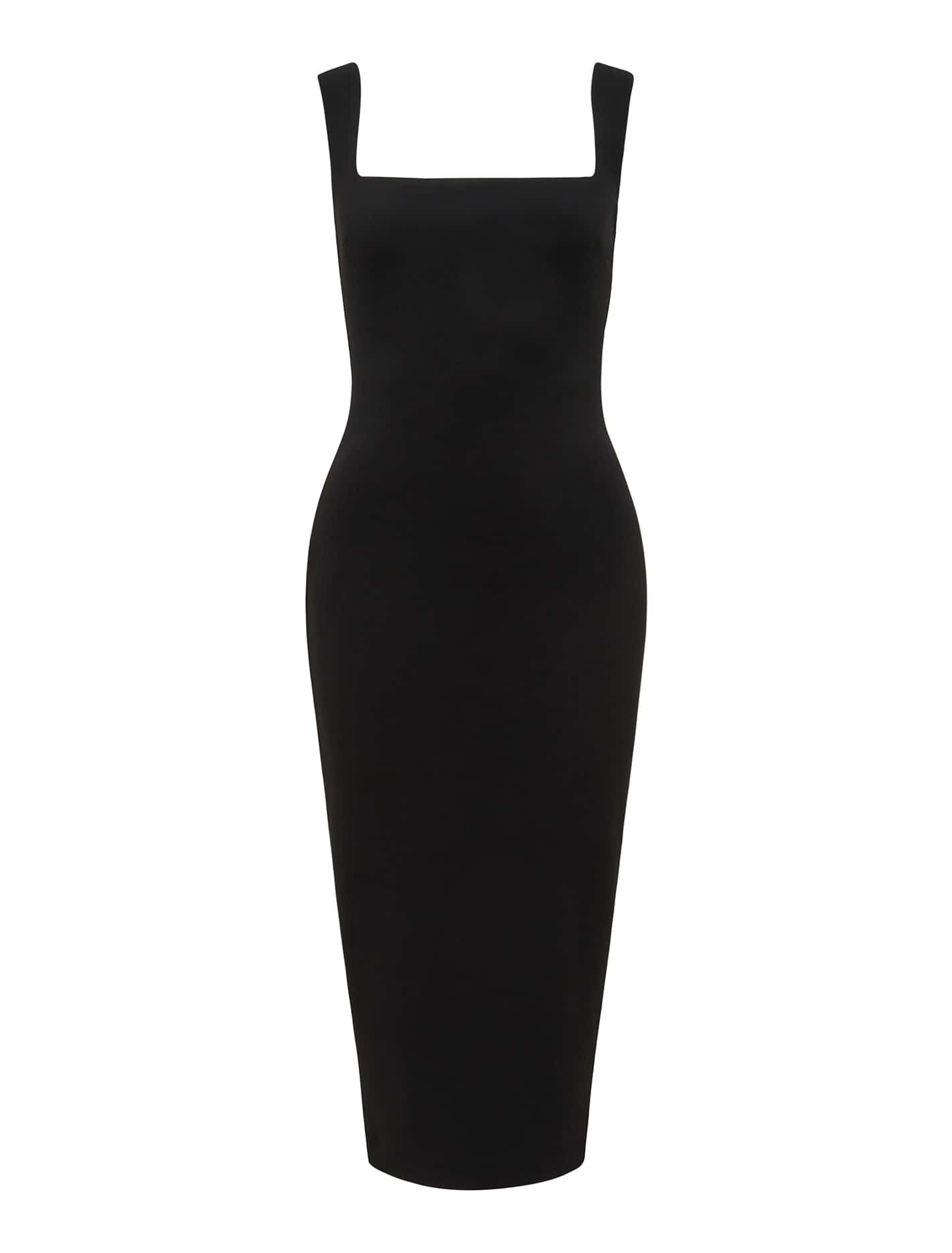 Kerry Bodycon Midi Dress Black_mannequin