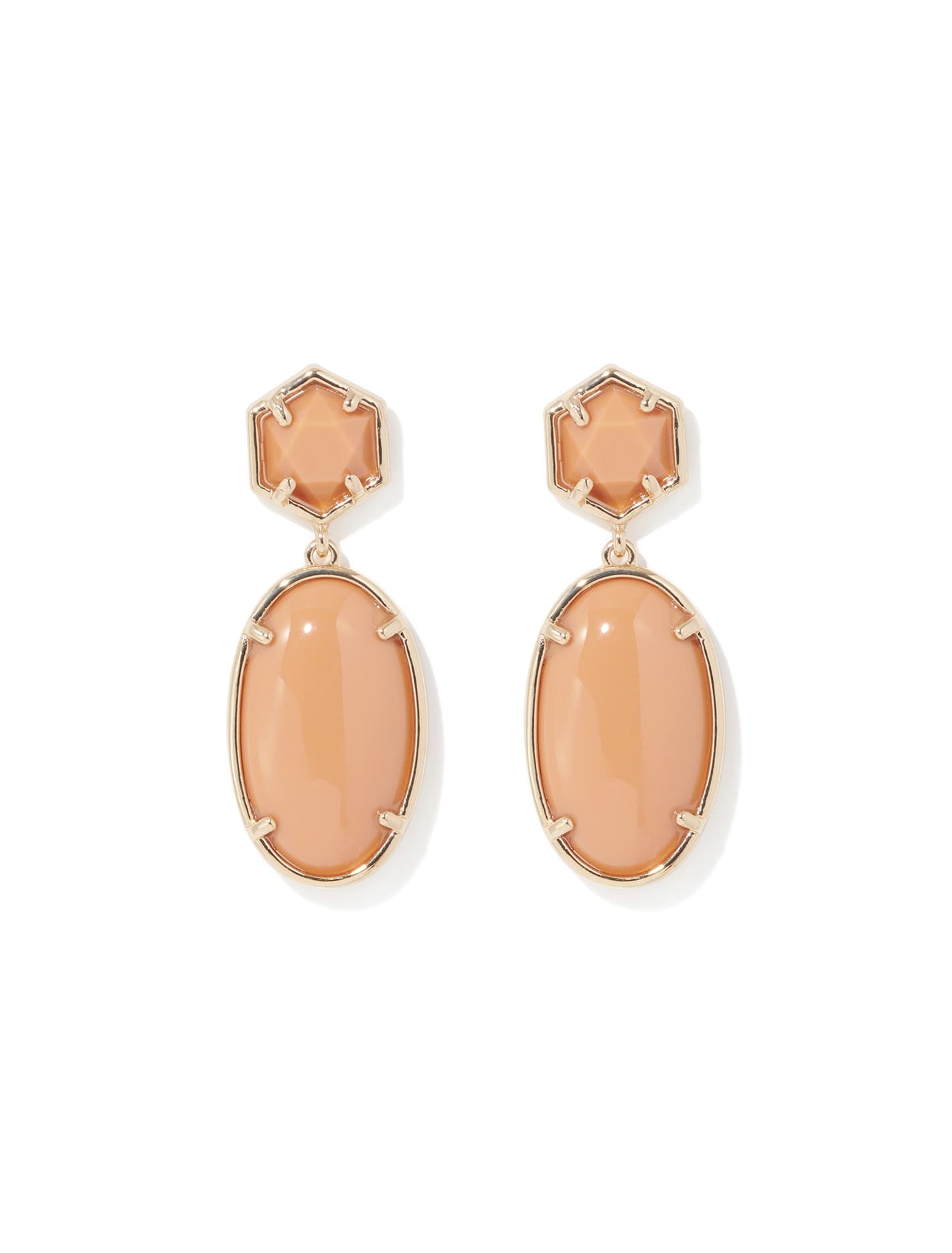 Raya Drop Earring Orange_mannequin