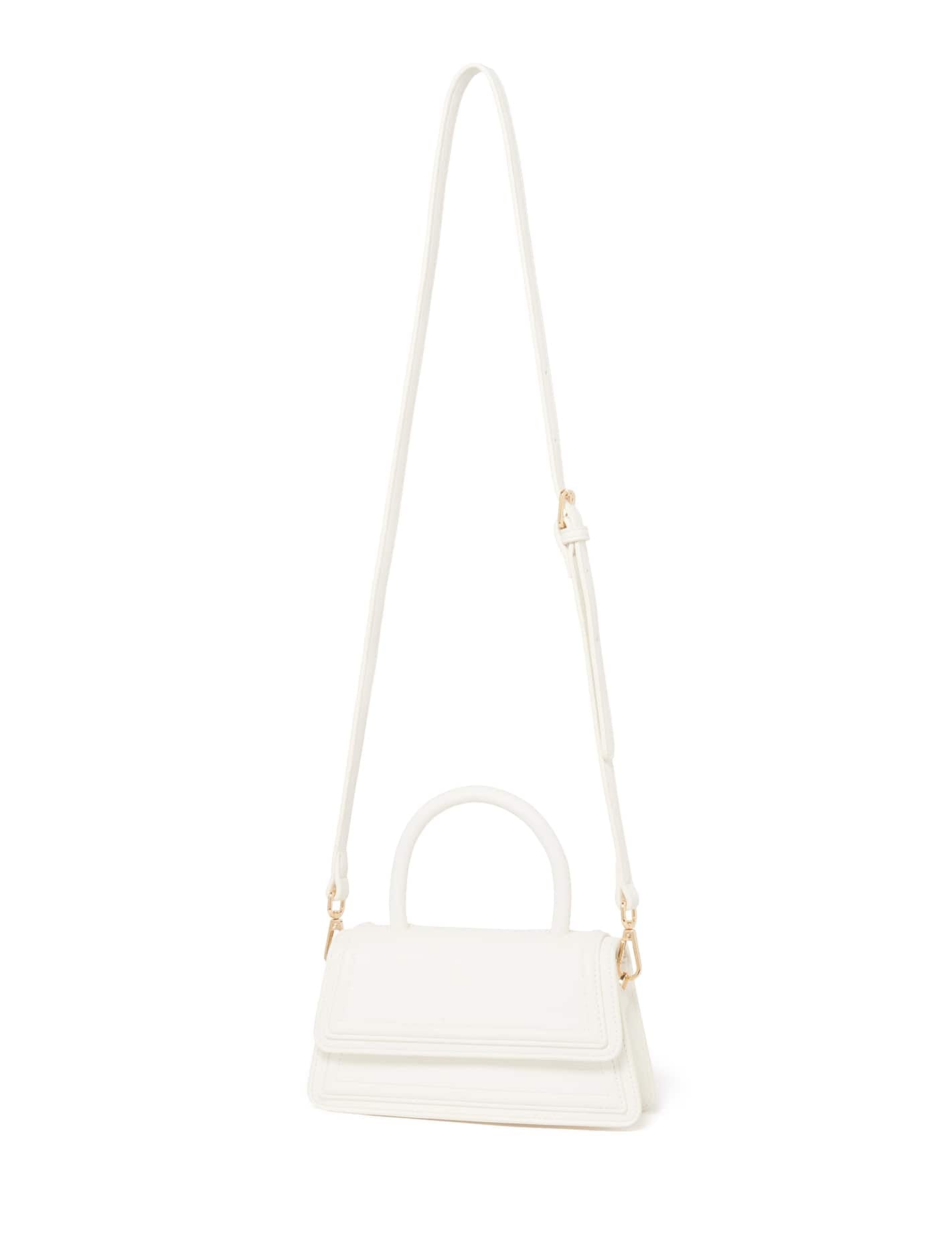 Mabel Panel Mini Bag White_mannequin
