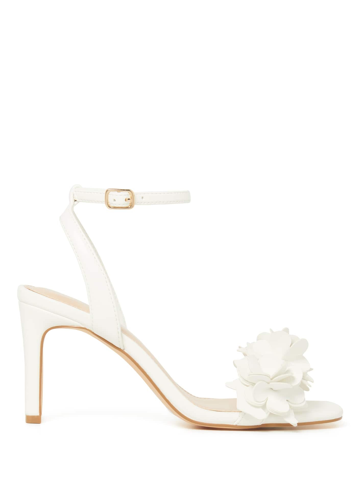 Winnie Flower Heel White_mannequin