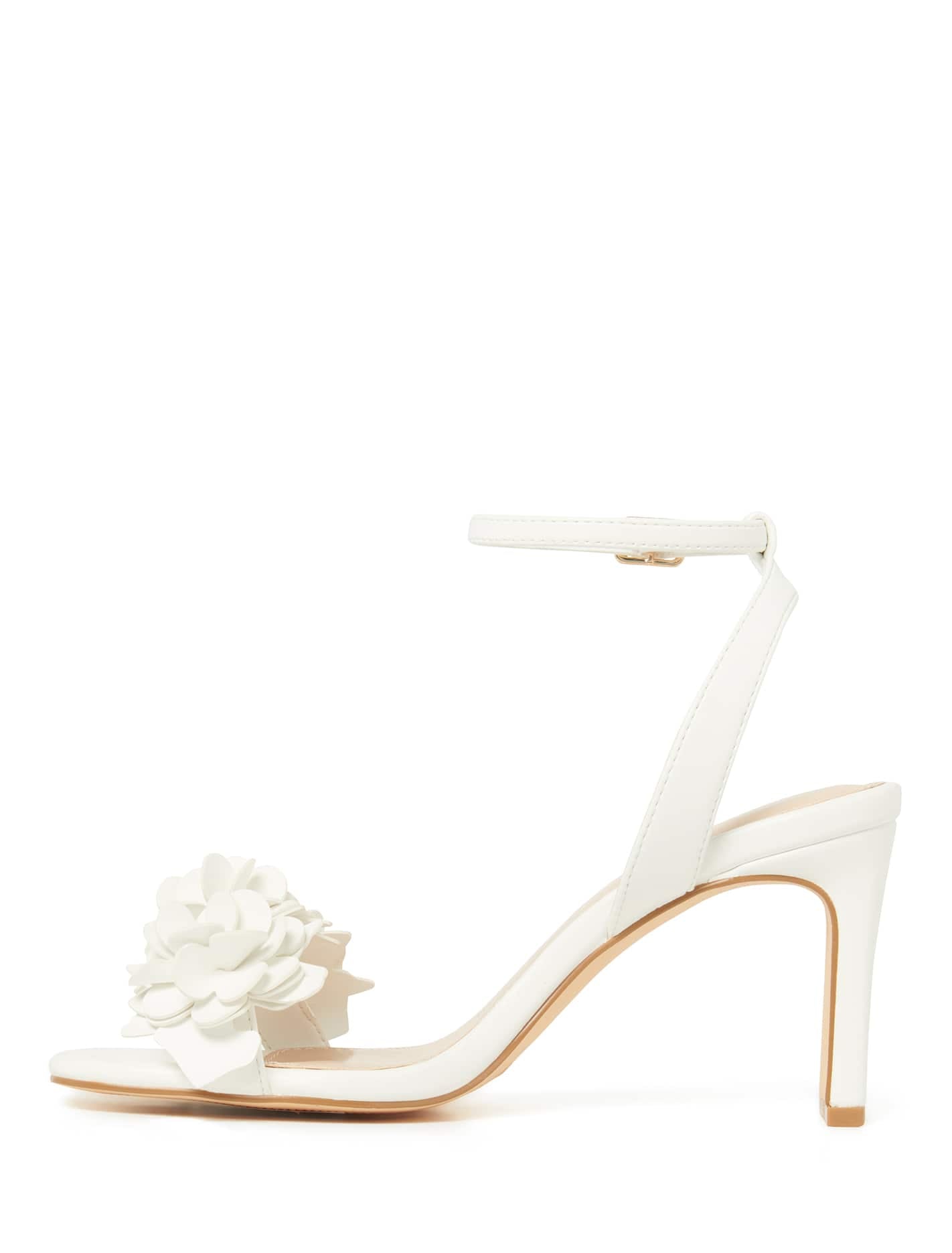 Winnie Flower Heel White_mannequin