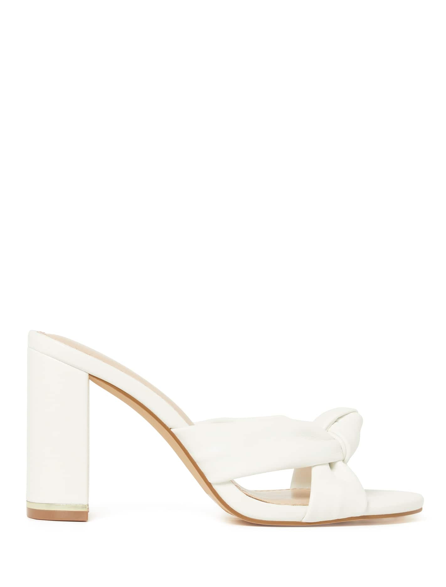 Luna Knot Mules Ivory_mannequin