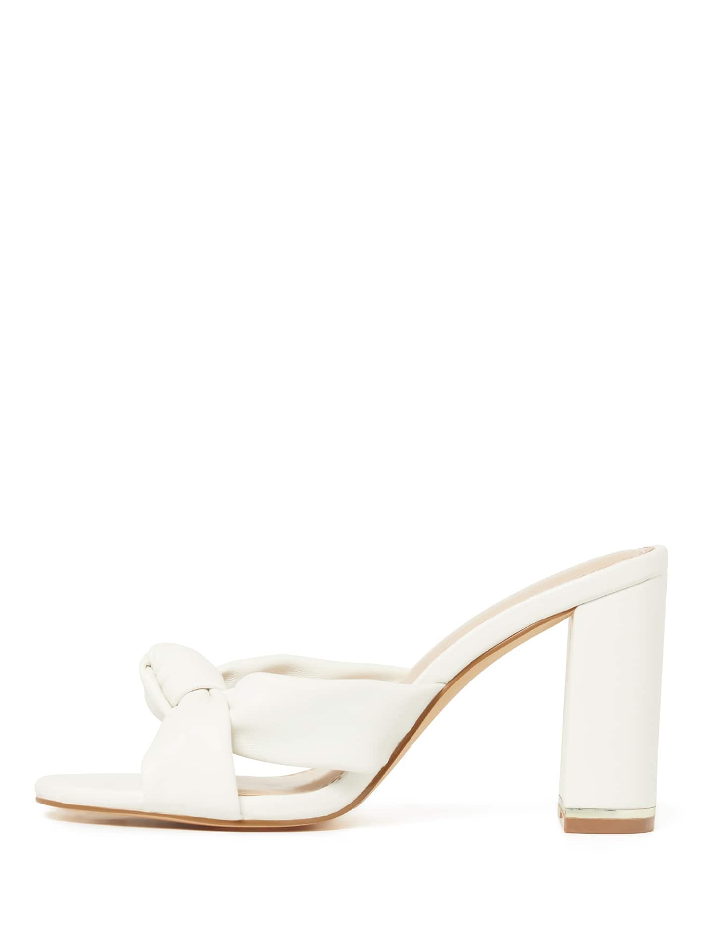 Luna Knot Mules Ivory_mannequin