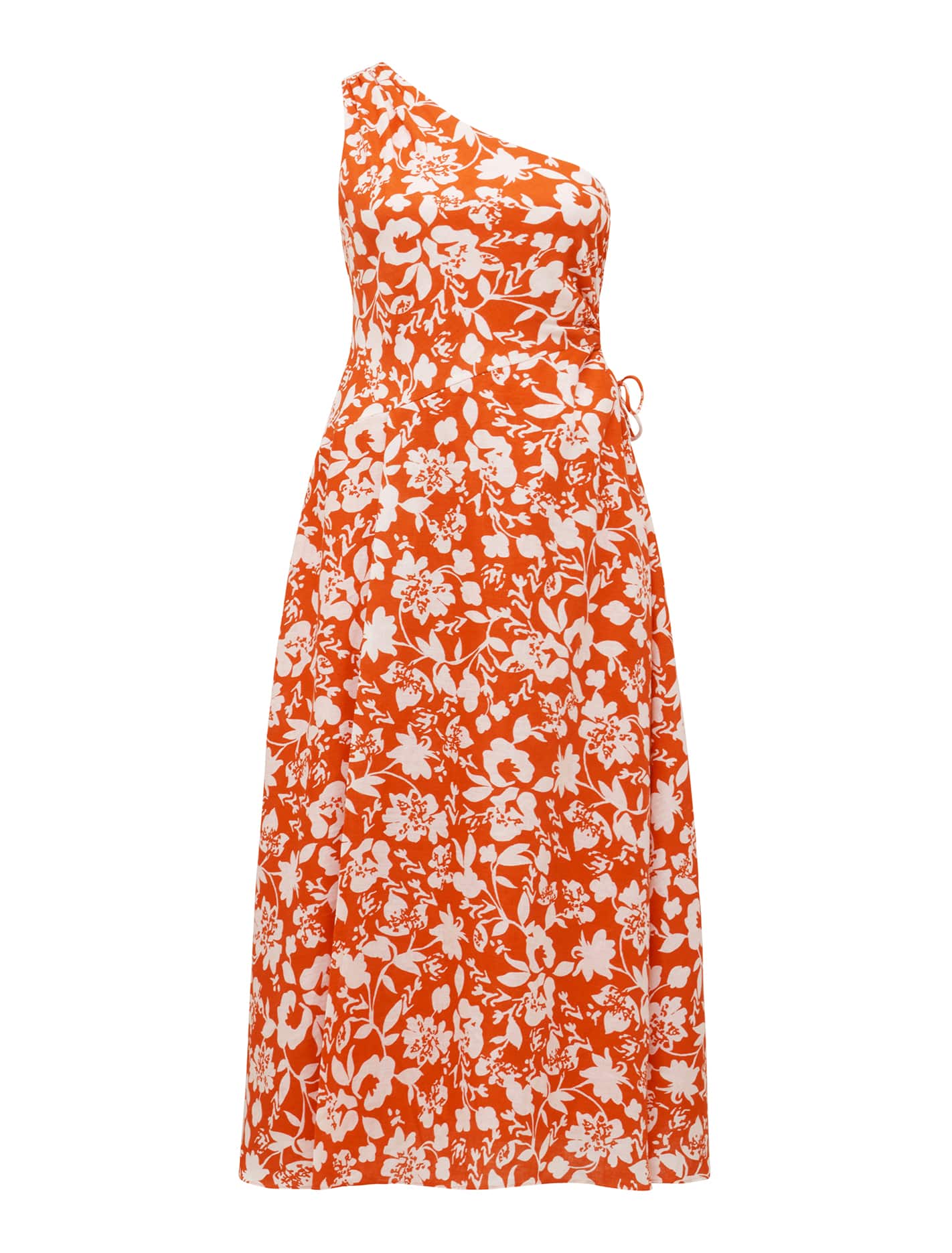 Rhianna Petite Linen Midi Bright Cove Floral_mannequin