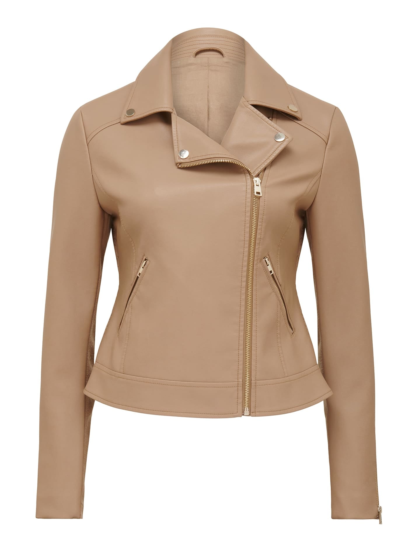 Kylie Biker Jacket Coffee_mannequin