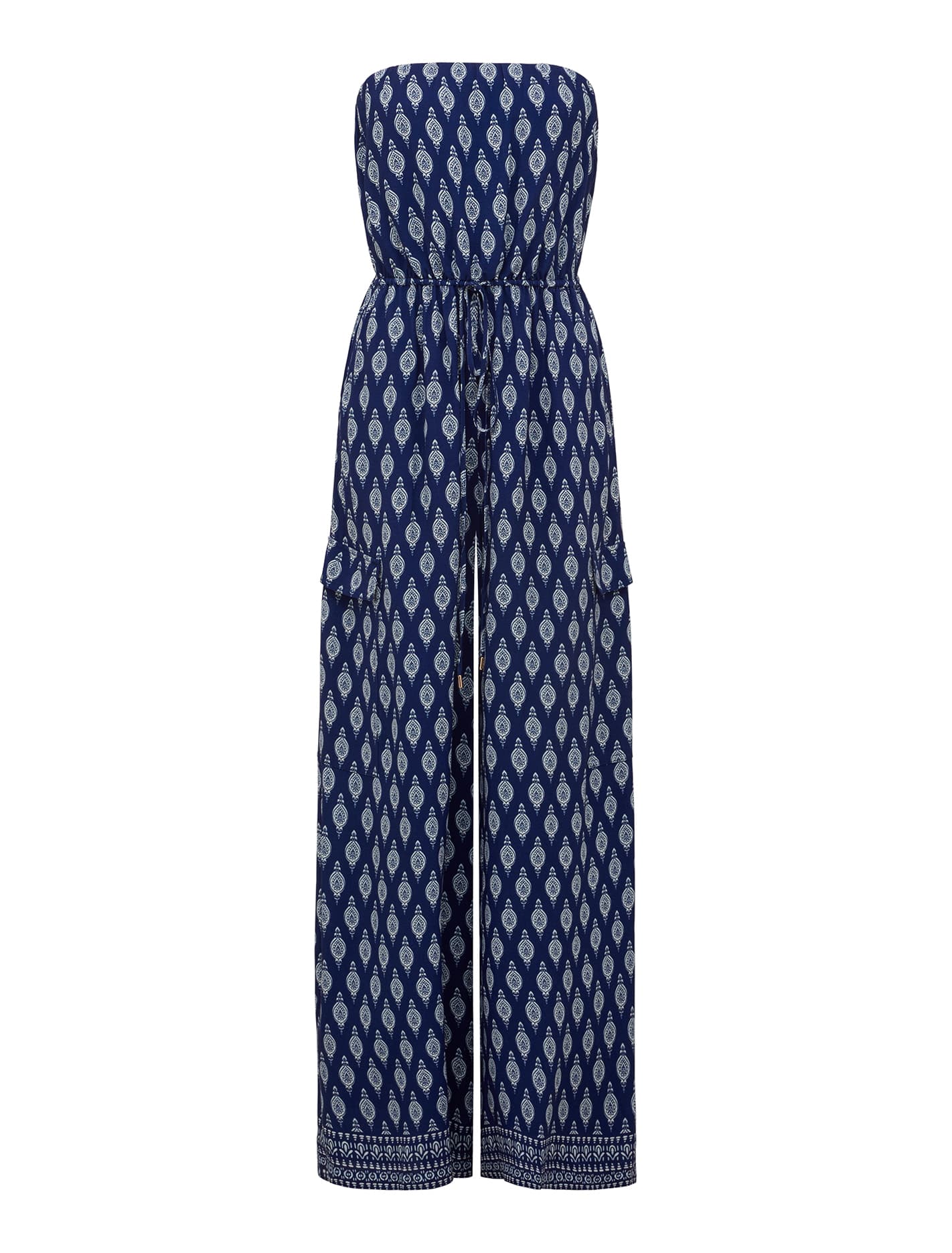 Sorcha Strapless Jumpsuit Dallas Geo_mannequin