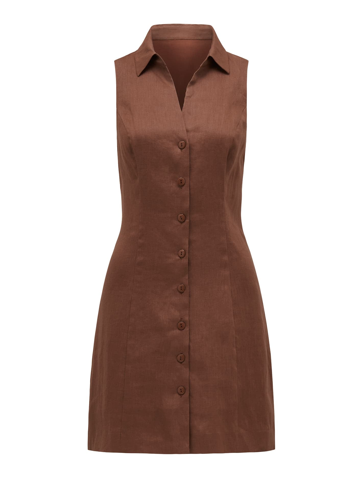 Aletta Button Front Mini Earth_mannequin