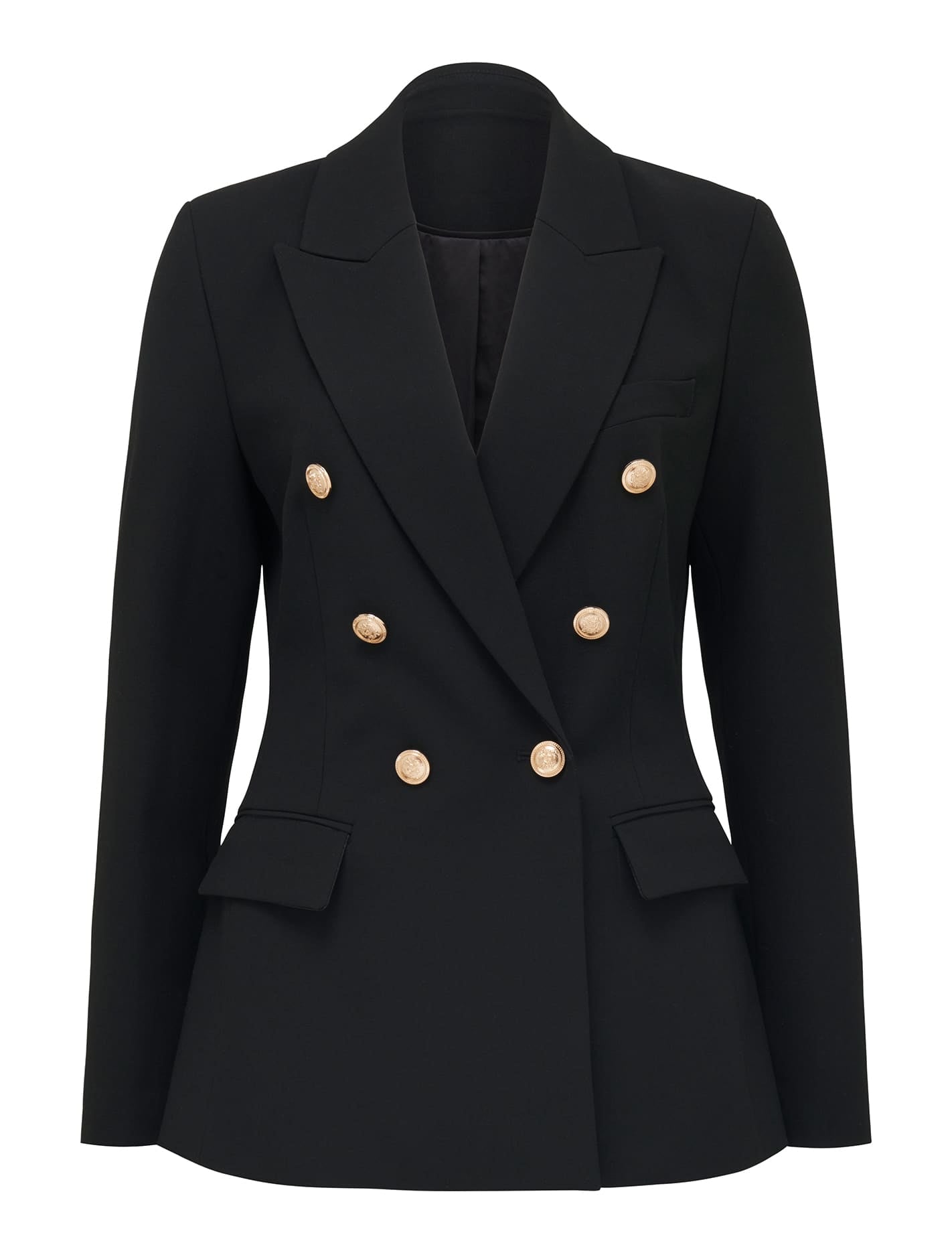 Immie Double-Breasted Blazer Black_mannequin