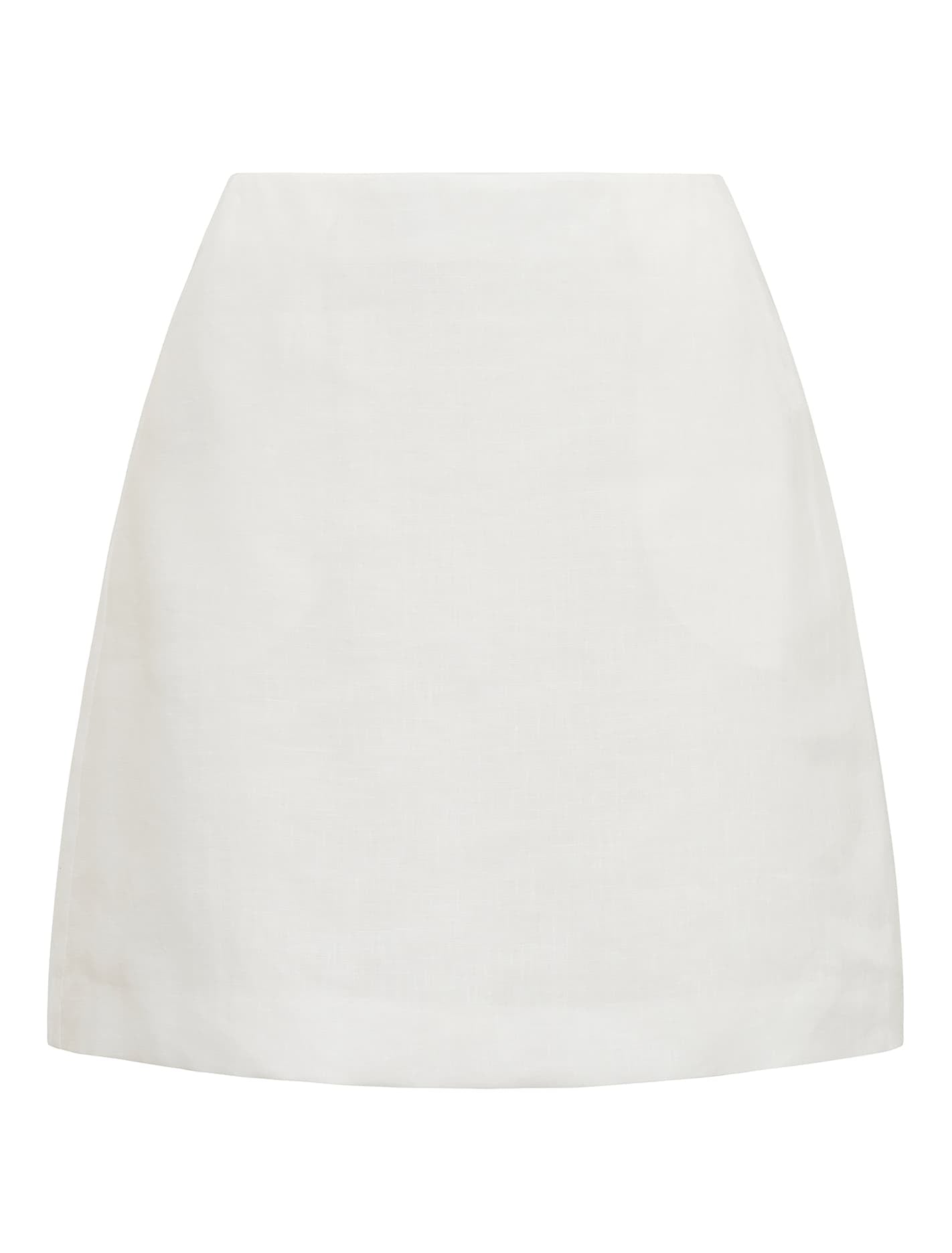 Myah Linen Mini Skirt Porcelain_mannequin