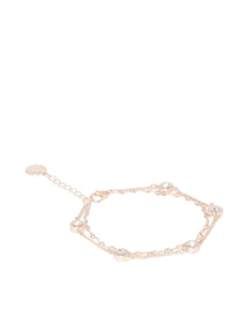 Lettie Fine Layered Stone Bracelet Rose Gold_mannequin