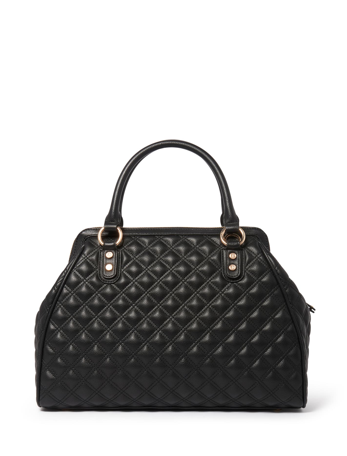 Signature Grace Quilted Tote Bag  Black_mannequin