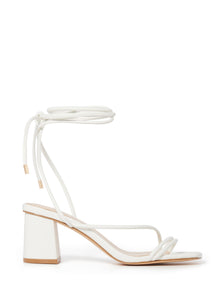 Avery Ankle Tie Low Block White_mannequin