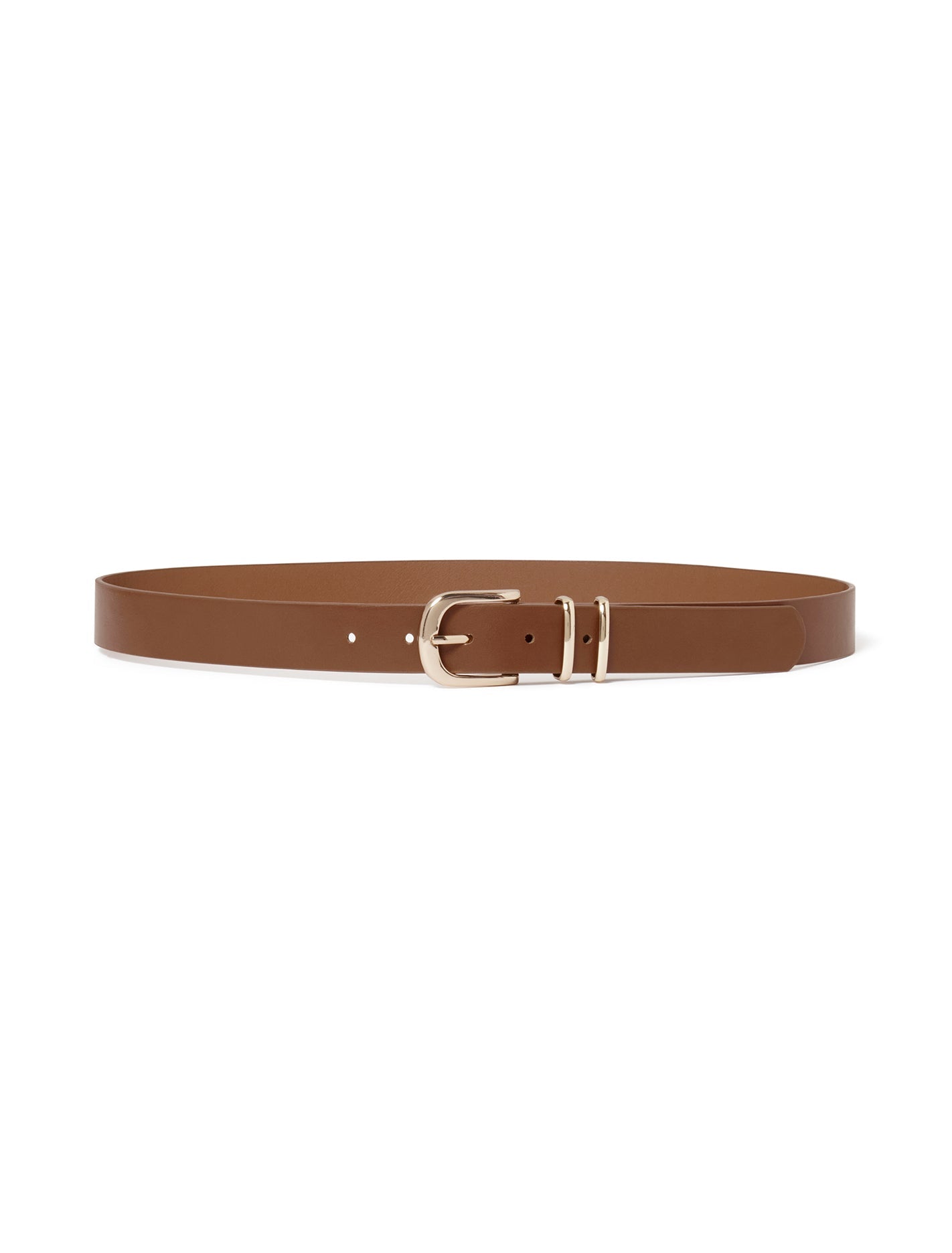 Darcy Double Keeper Jeans Belt Tan_mannequin