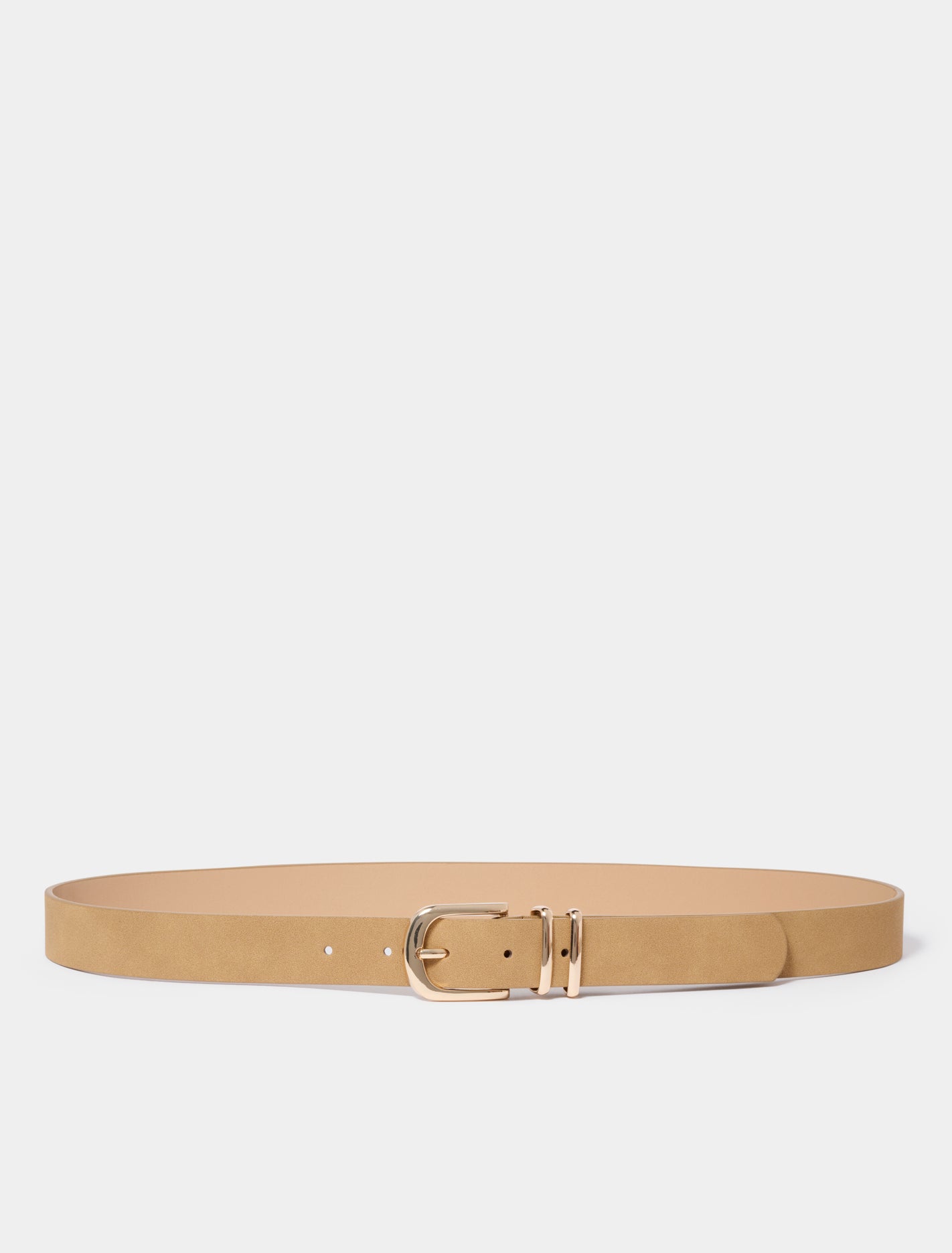 Darcy Double Keeper Jeans Belt Camel_mannequin