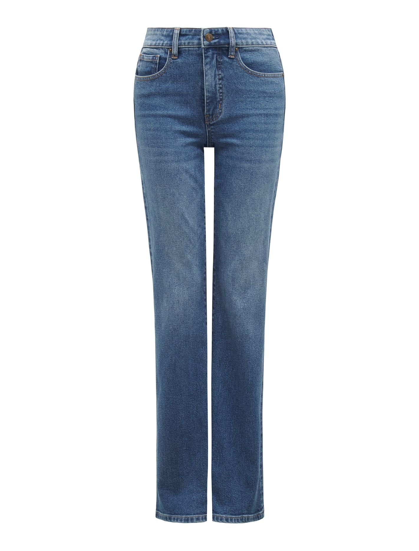 Kira Relaxed Flare Mid Wash_mannequin