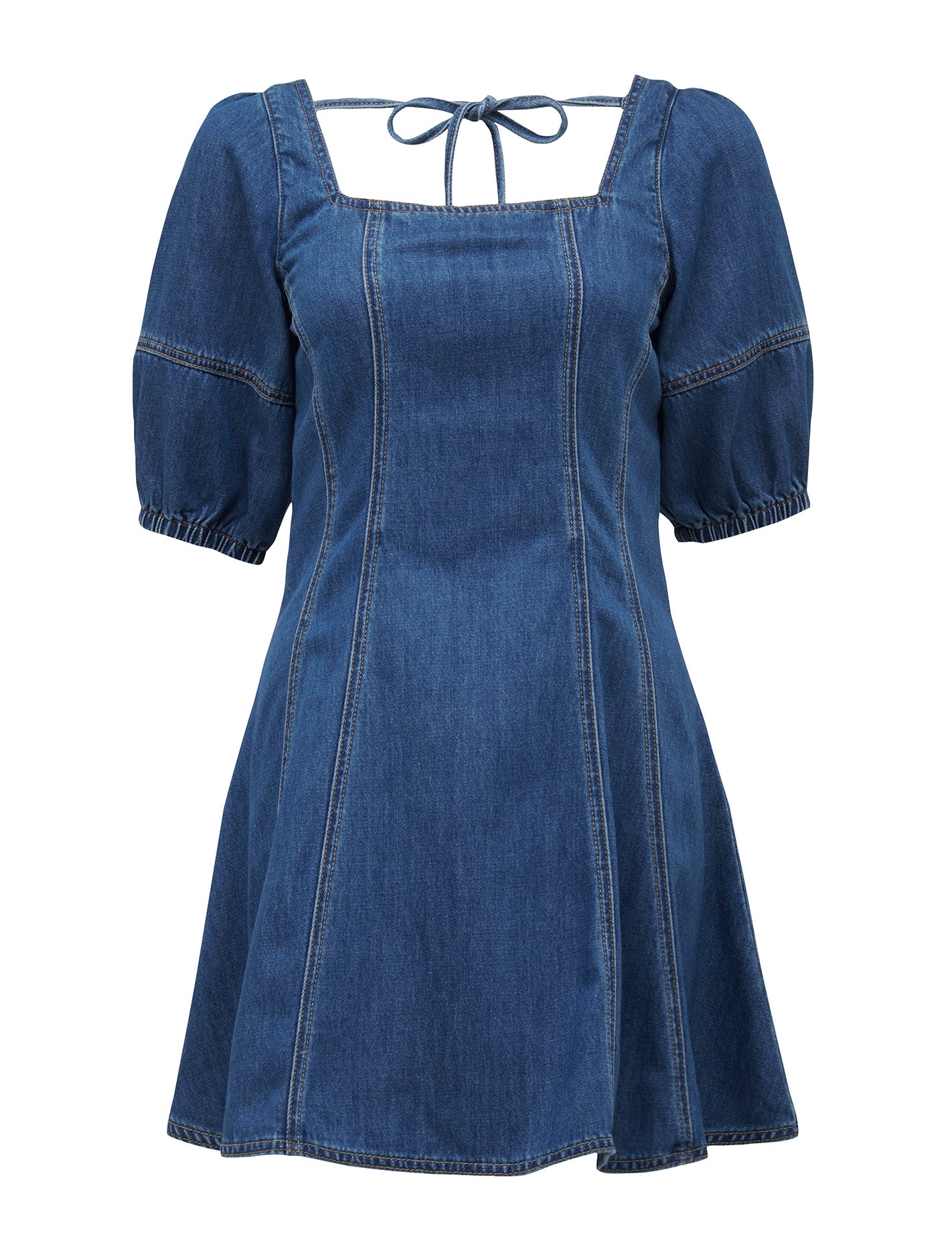 Sierra Denim Dress Dark Wash_mannequin