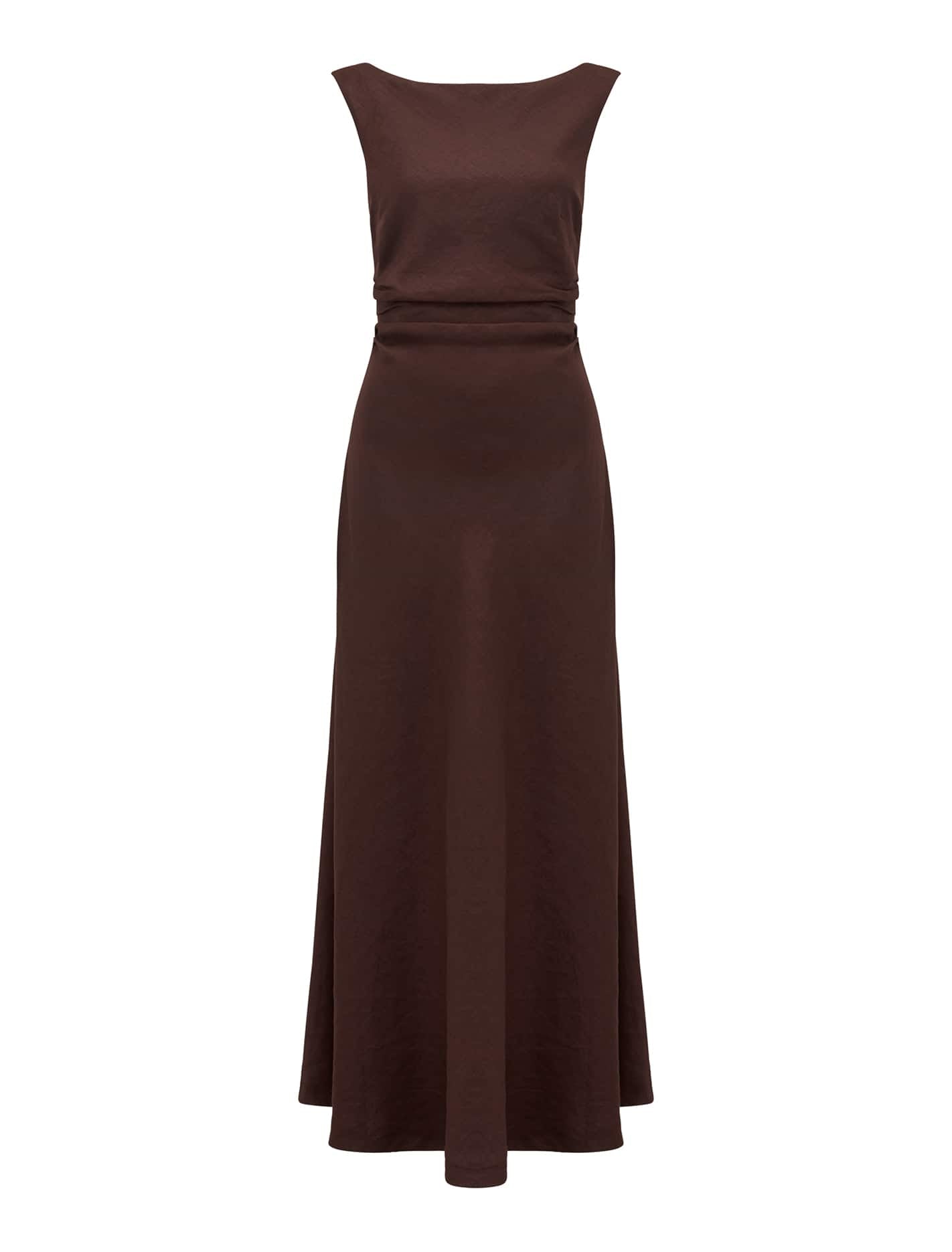 Tania Linen Midi Espresso_mannequin