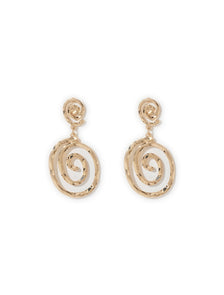 Signature Swirly Drop Earring Gold_mannequin