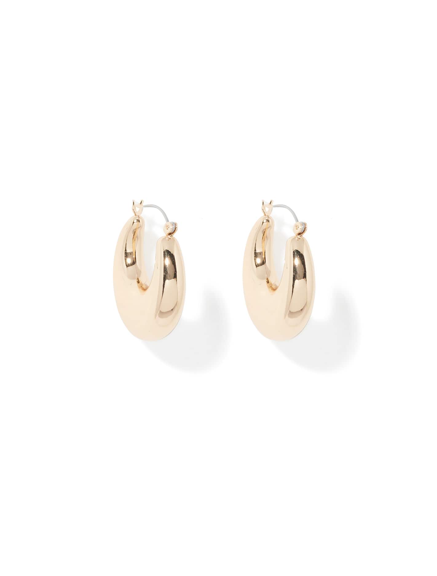 Tina Thick Hoop Gold_mannequin