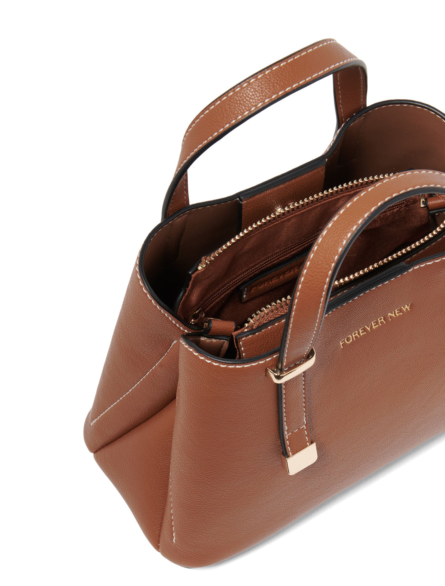 Monica Mini Tote Bag Tan_mannequin