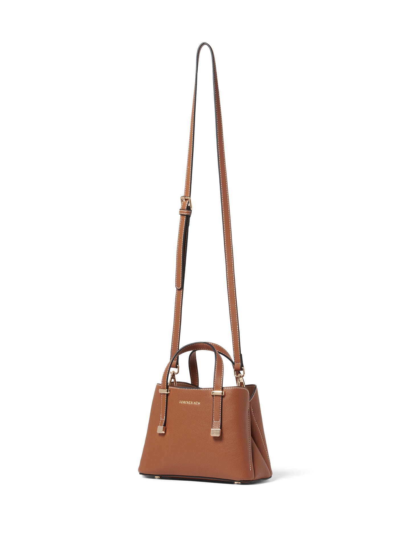Monica Mini Tote Bag Tan_mannequin