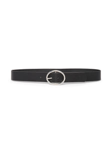 Alice Oval Buckle Belt Black_mannequin