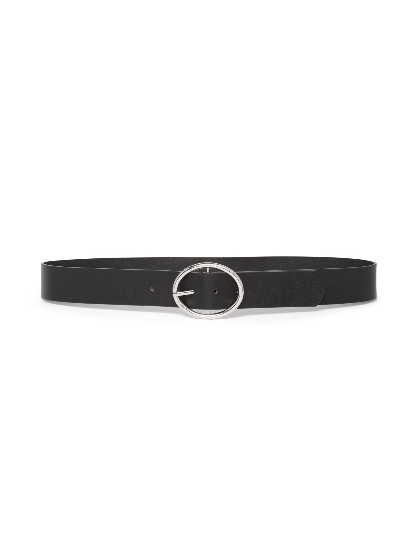 Alice Oval Buckle Belt Black_mannequin