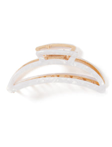 Ari Metal Claw Clip Ivory_mannequin