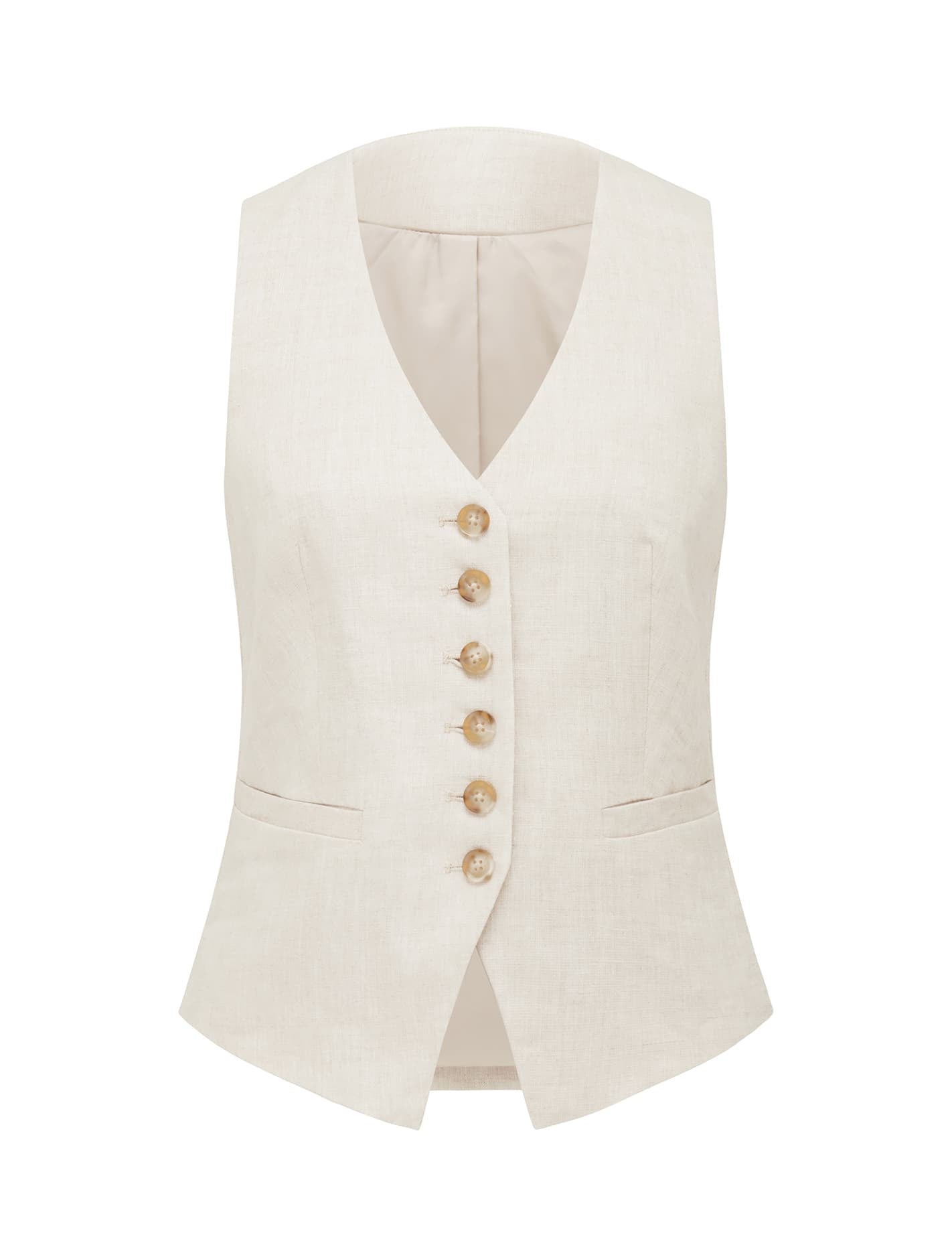 Faye Waistcoat Natural Suit_mannequin