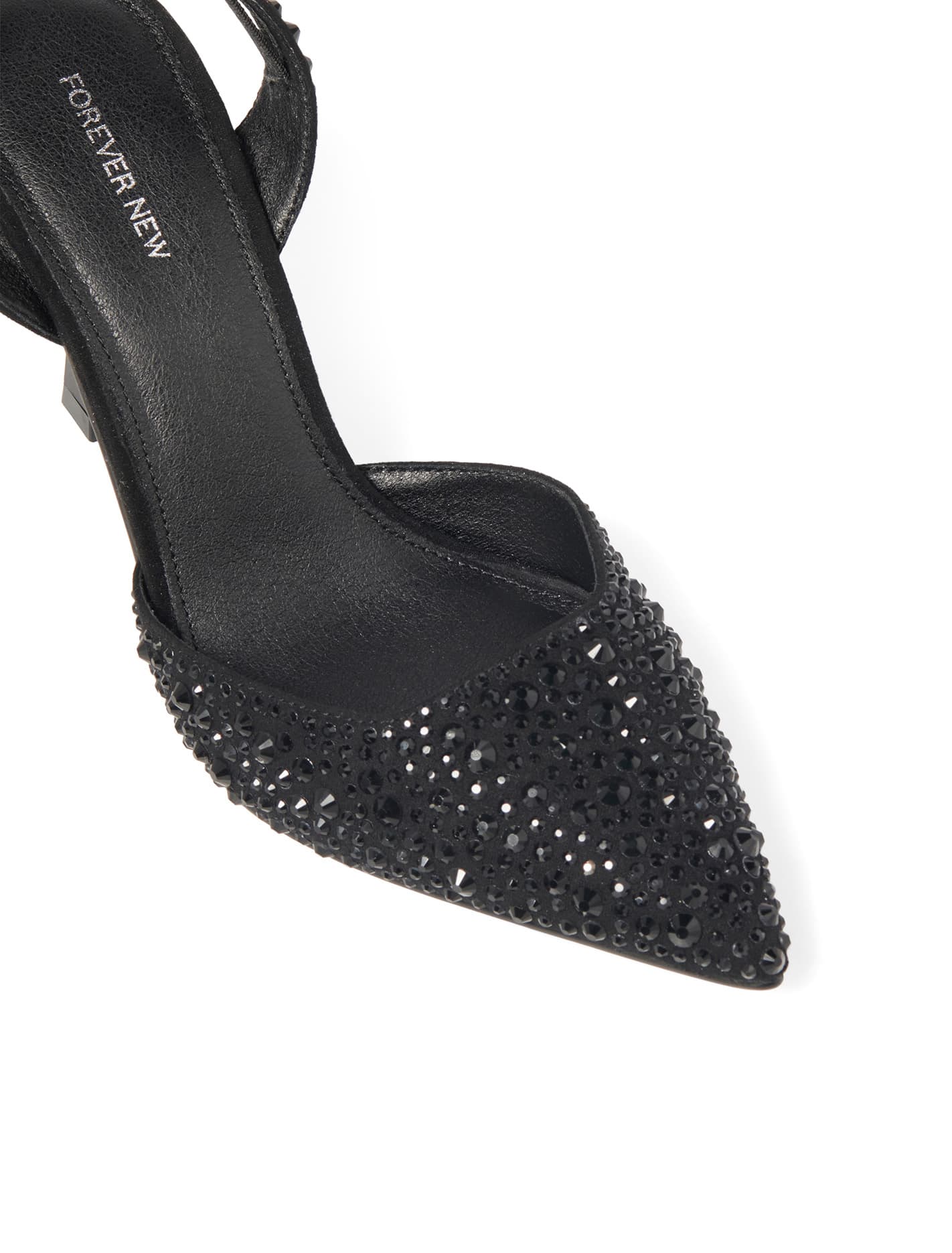 Paris Pointed Slingback Black_mannequin