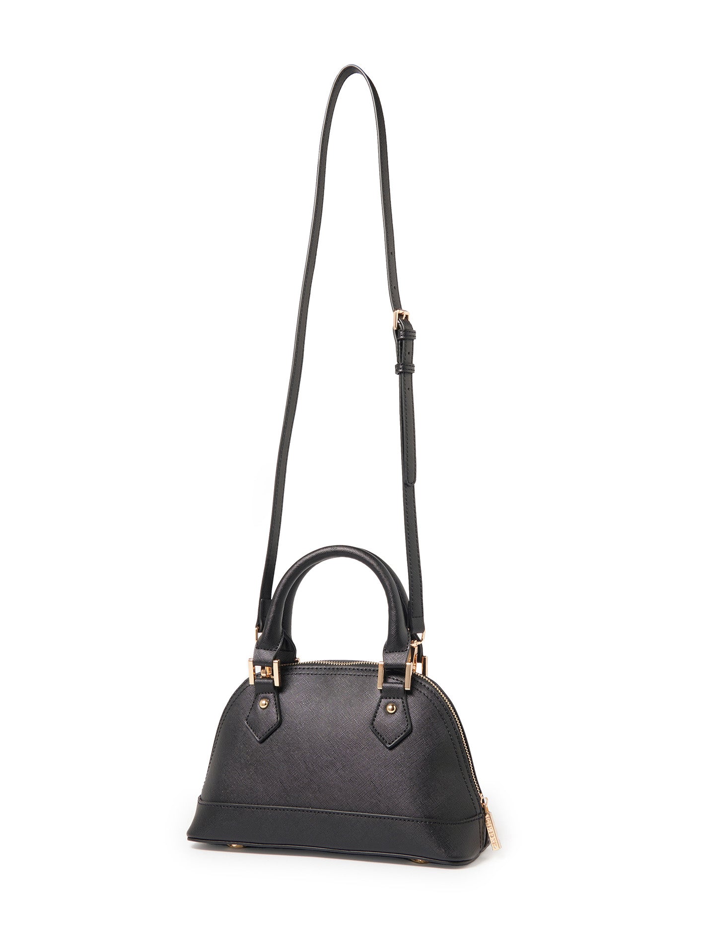 Becky Bowler Bag Black Saffiano_mannequin