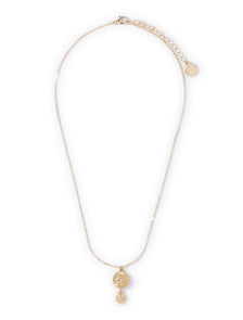 Pip Pretty Disc Necklace Gold_mannequin