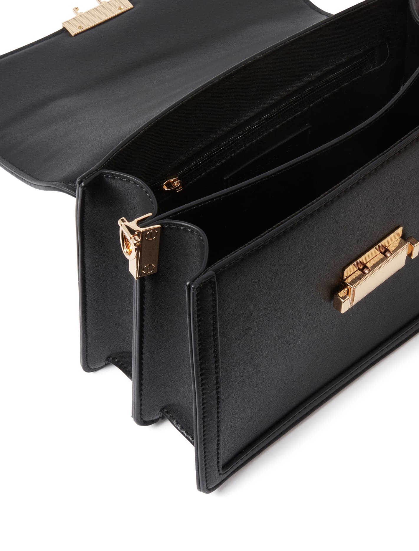 Lucia Top Handle Bag Black_mannequin