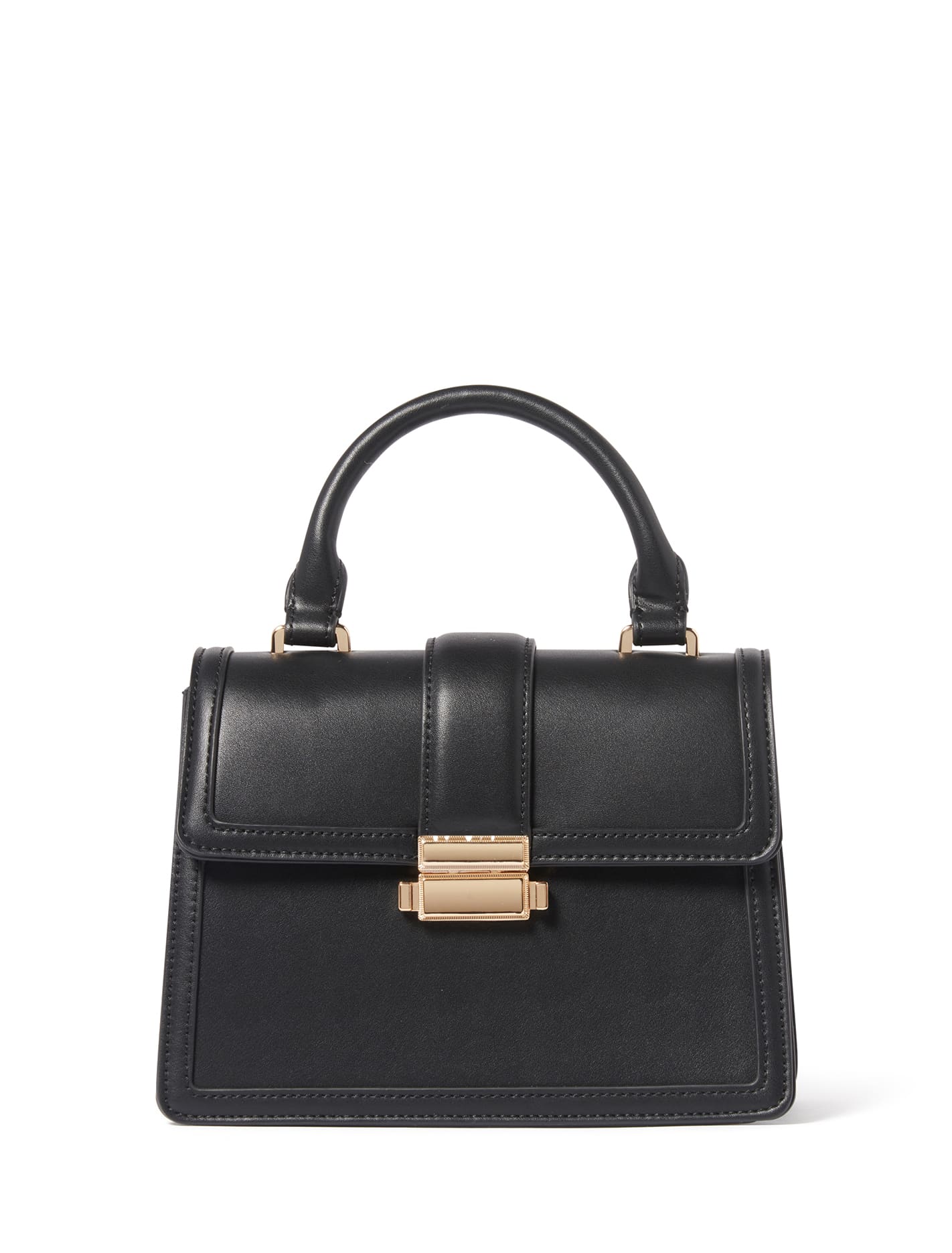 Lucia Top Handle Bag Black_mannequin
