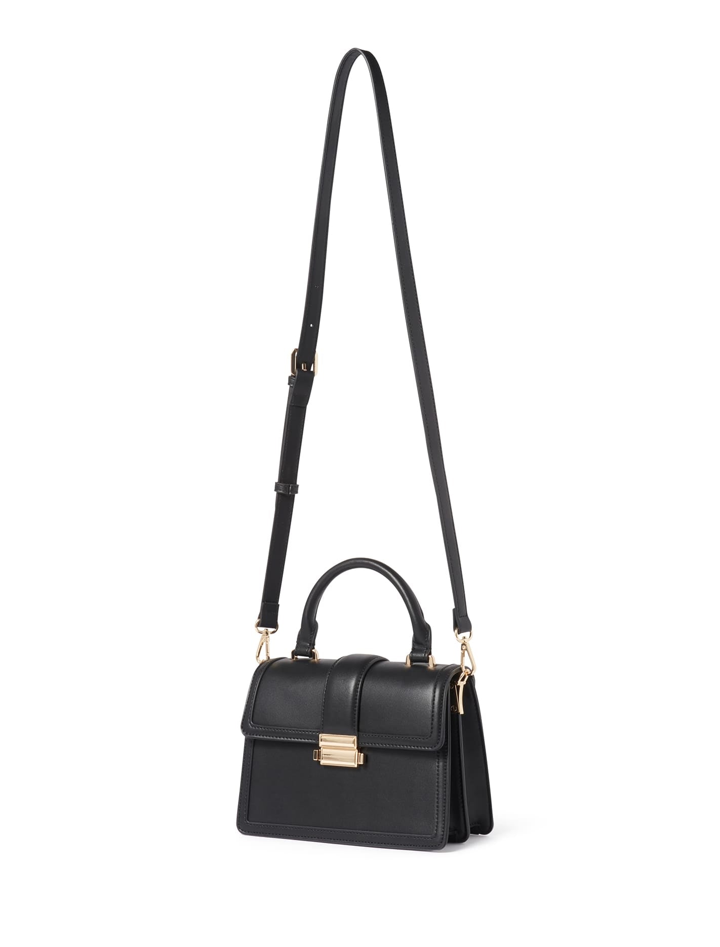 Lucia Top Handle Bag Black_mannequin