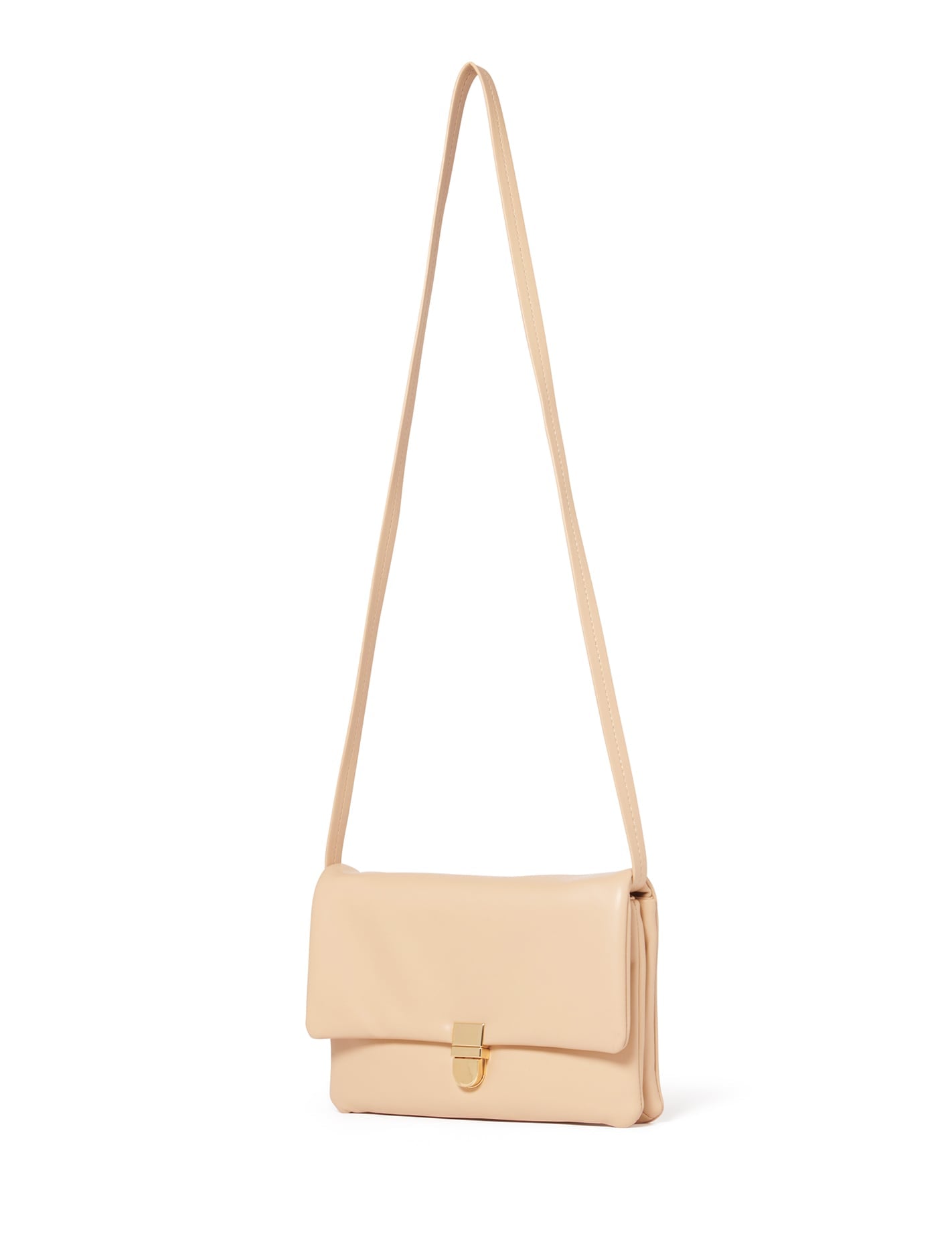 Sara Soft Lock Bag Beige_mannequin