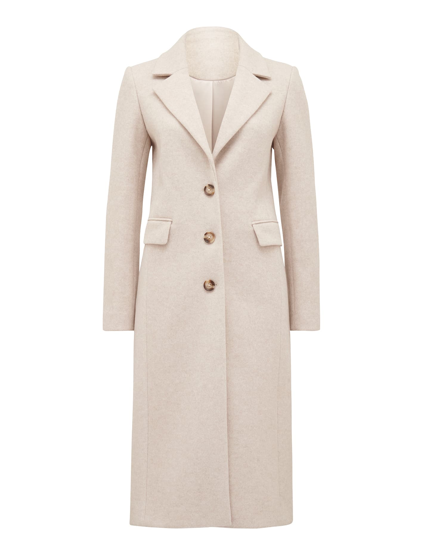 Arlo Single Breasted Coat Oatmeal Marle_mannequin