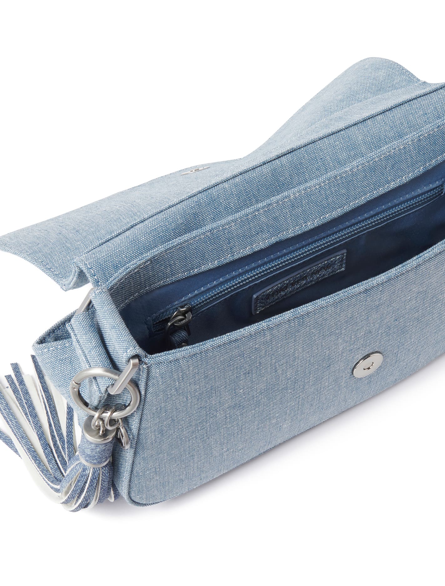 Sandy Logo Shoulder Bag - Signature Denim_mannequin