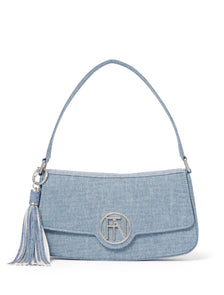 Sandy Logo Shoulder Bag - Signature Denim_mannequin