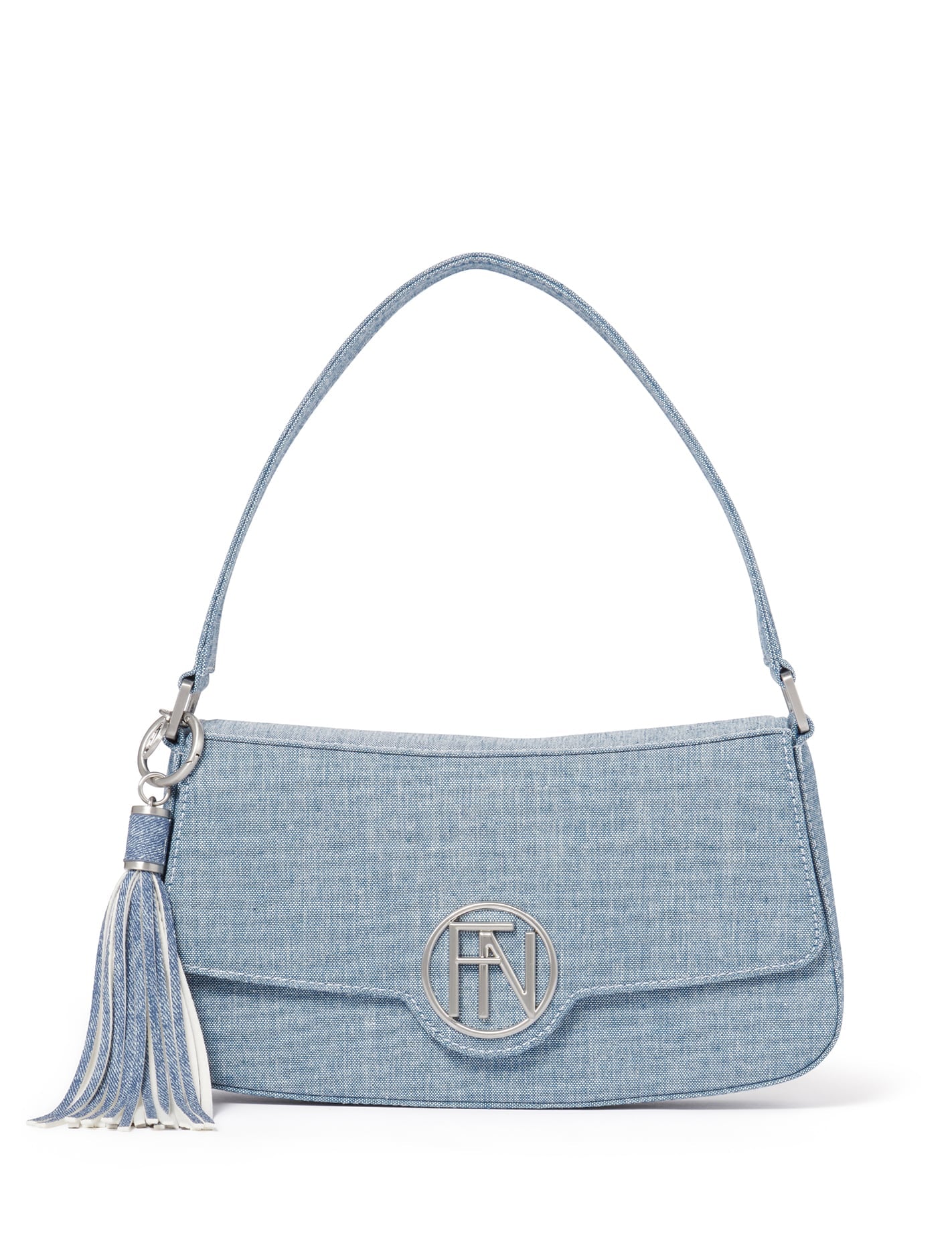 Sandy Logo Shoulder Bag - Signature Denim_mannequin