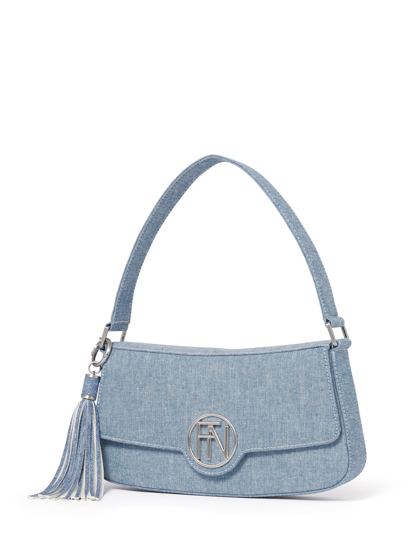 Sandy Logo Shoulder Bag - Signature Denim_mannequin