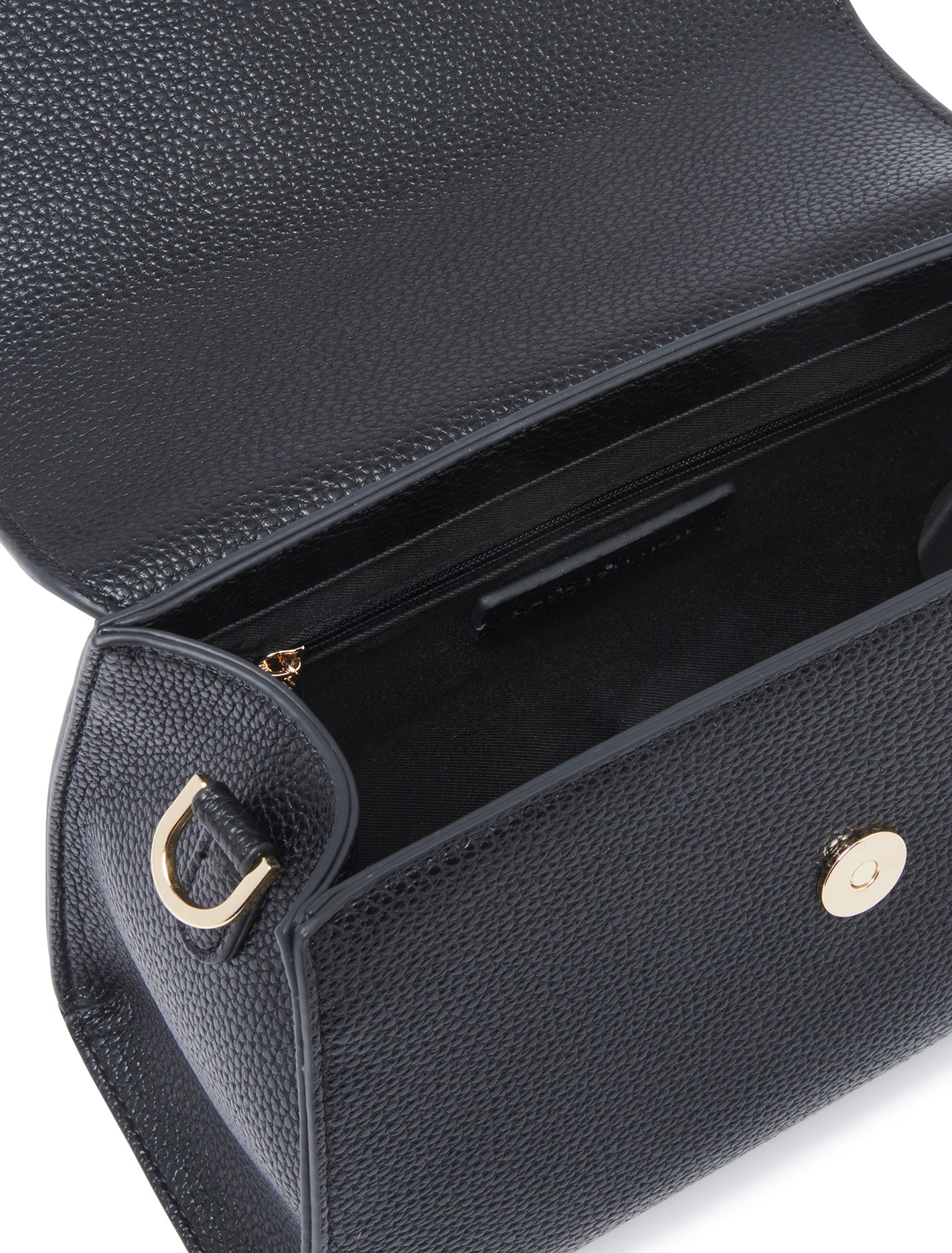 Bree Buckle Top-Handle Bag Black_mannequin