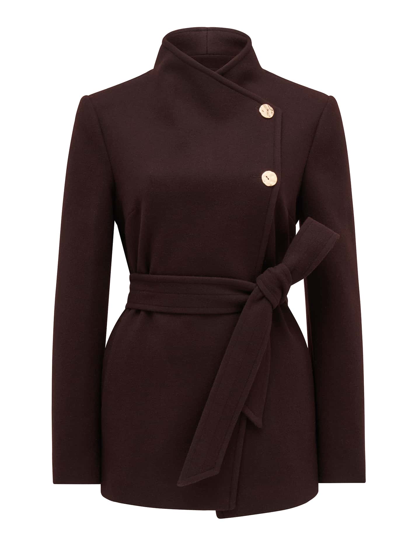 Monica Wrap Coat Bitter Cherry_mannequin
