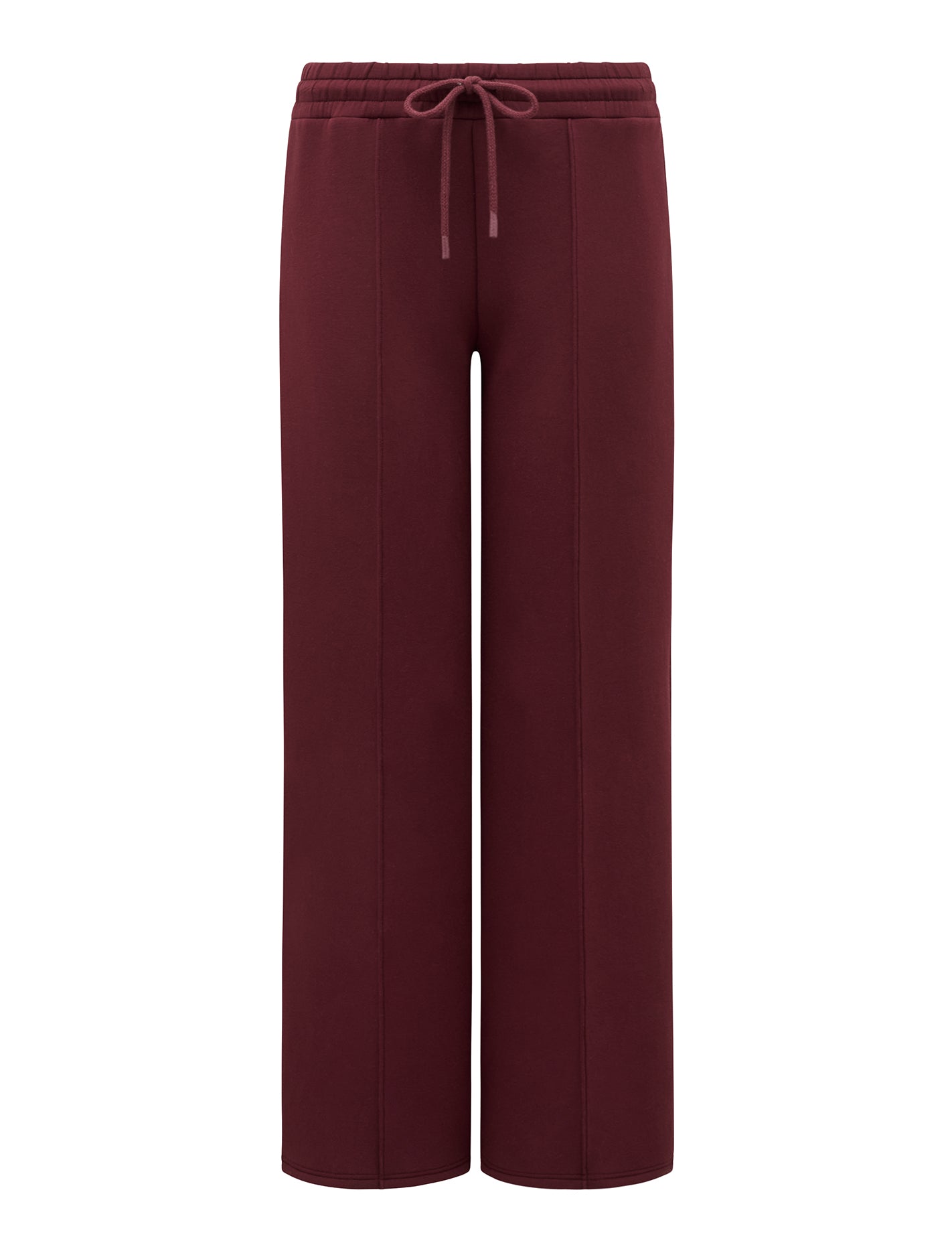 Tiana Wide Leg Joggers Deep Maroon_mannequin