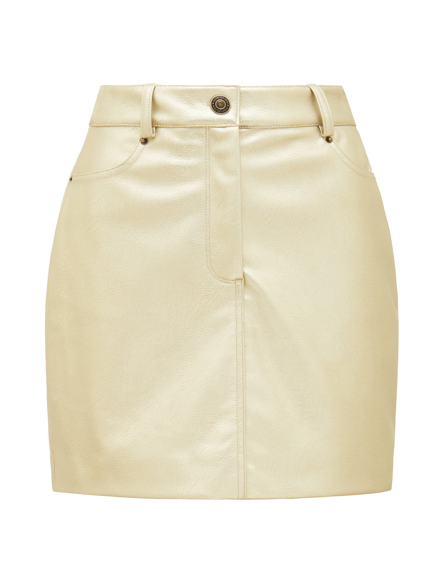 Ashlyn Vegan Leather Metallic Mini Gold_mannequin