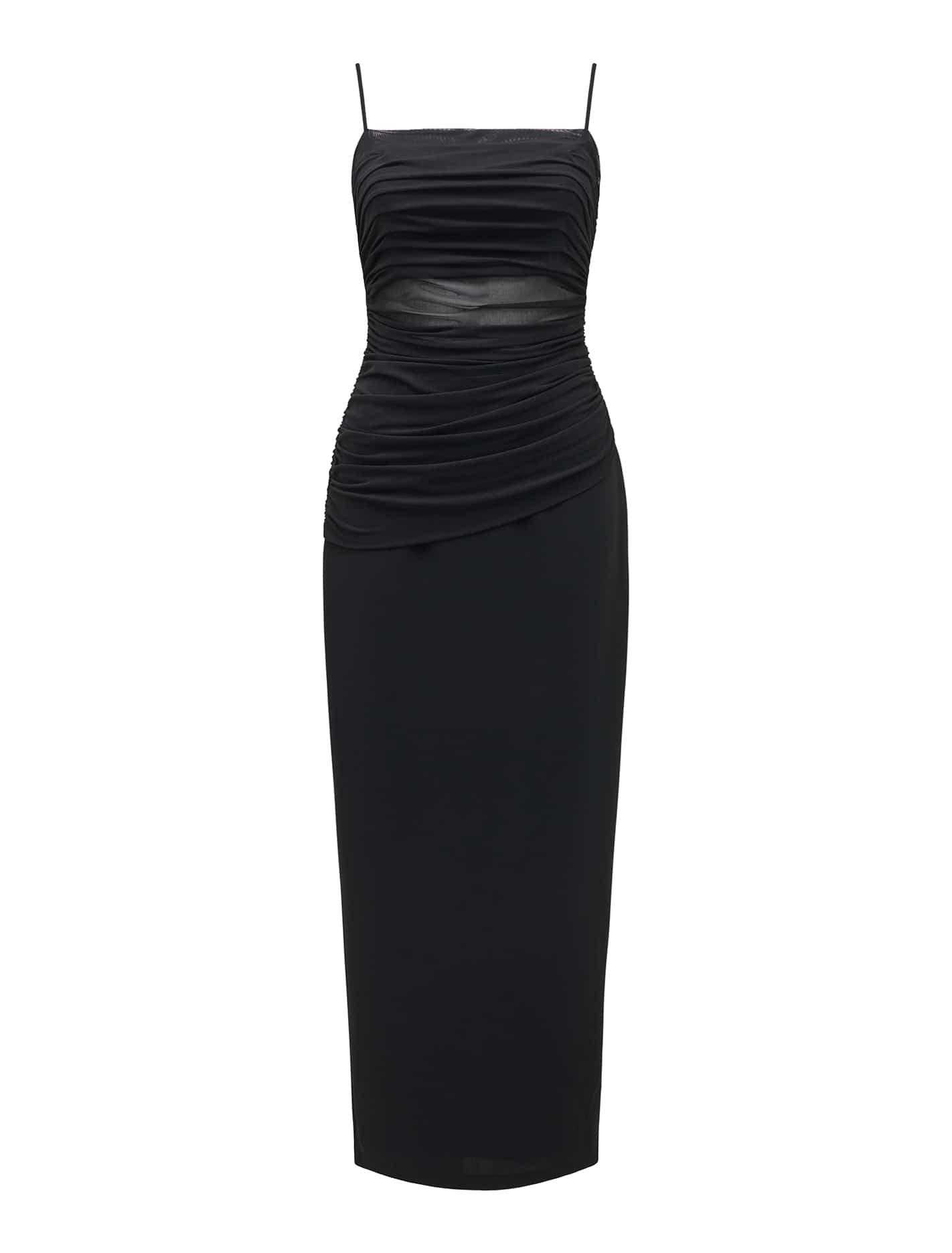 Leah Mesh Bodycon Dress Black_mannequin