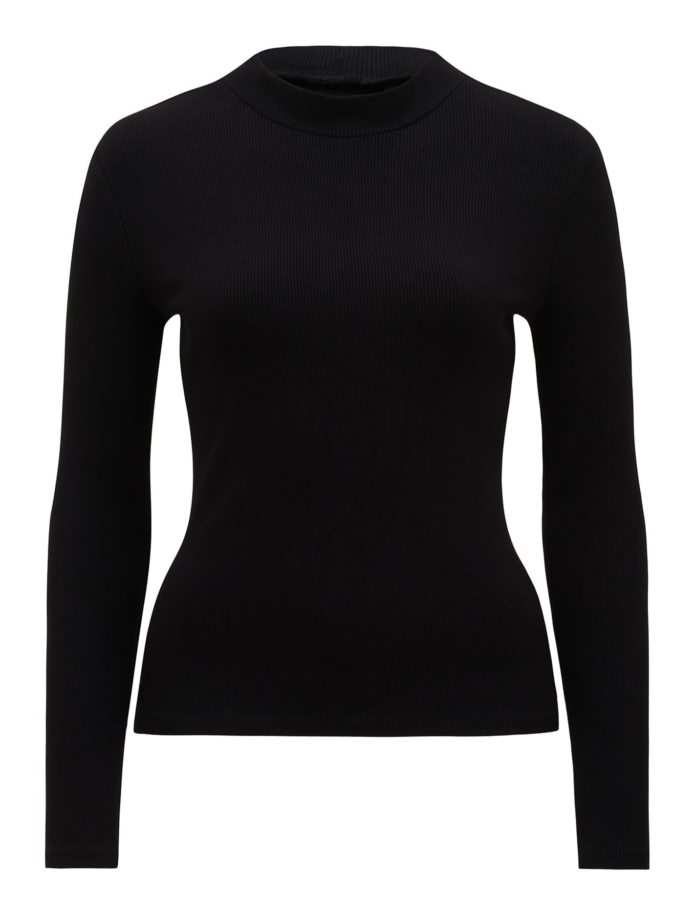 Winona Rib Long Sleeve Top Black_mannequin